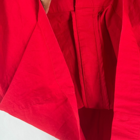 Anthropologie Maeve The Colette Midi Skirt Womens XL Red Classic Front Pockets - Picture 10 of 15